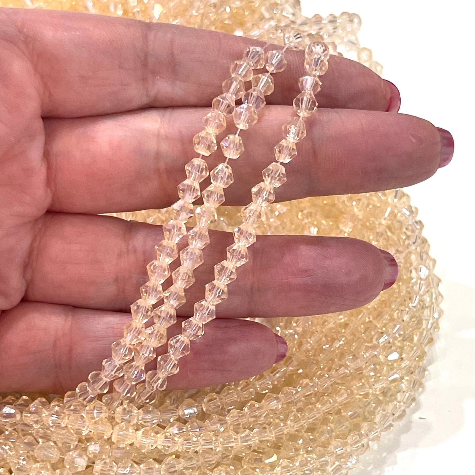 4mm Crystal Bicone Beads, PBC4B43