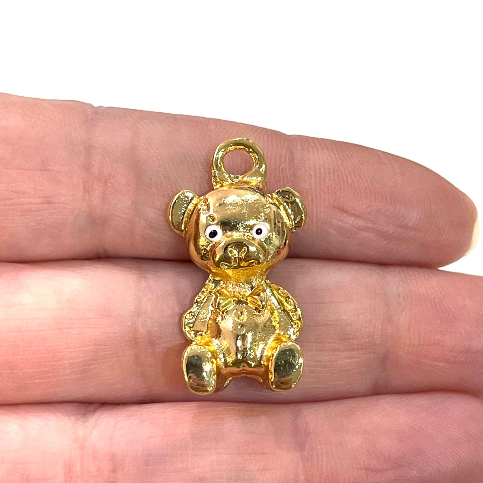 Mommy Bear 24Kt Gold Plated Charm, a member of our Bear Family