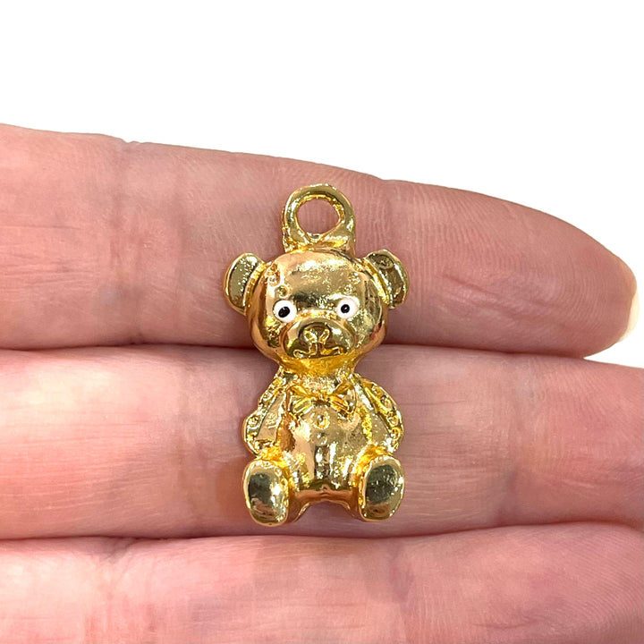 Mommy Bear 24Kt Gold Plated Charm, a member of our Bear Family