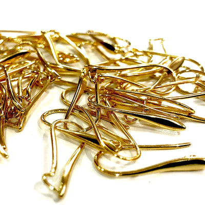 24Kt Gold Plated Brass Earrings, Gold Plated Earrings