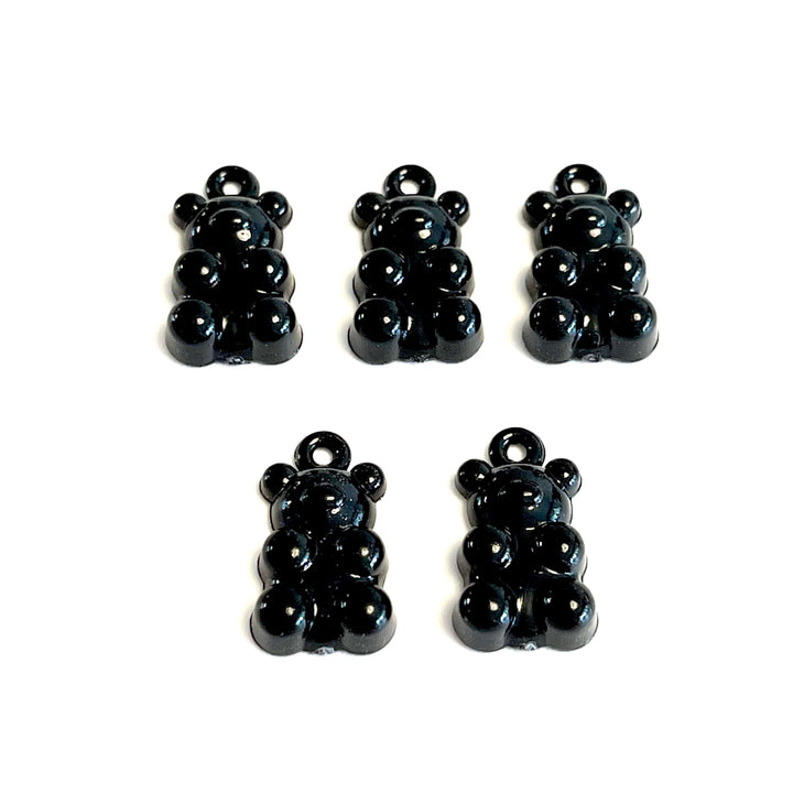 5 pcs in a pack, Jelly Bear Charms, Gummy Bear Resin With Loop, Jelly Bear Shaped Resin Charms 12x22mm,