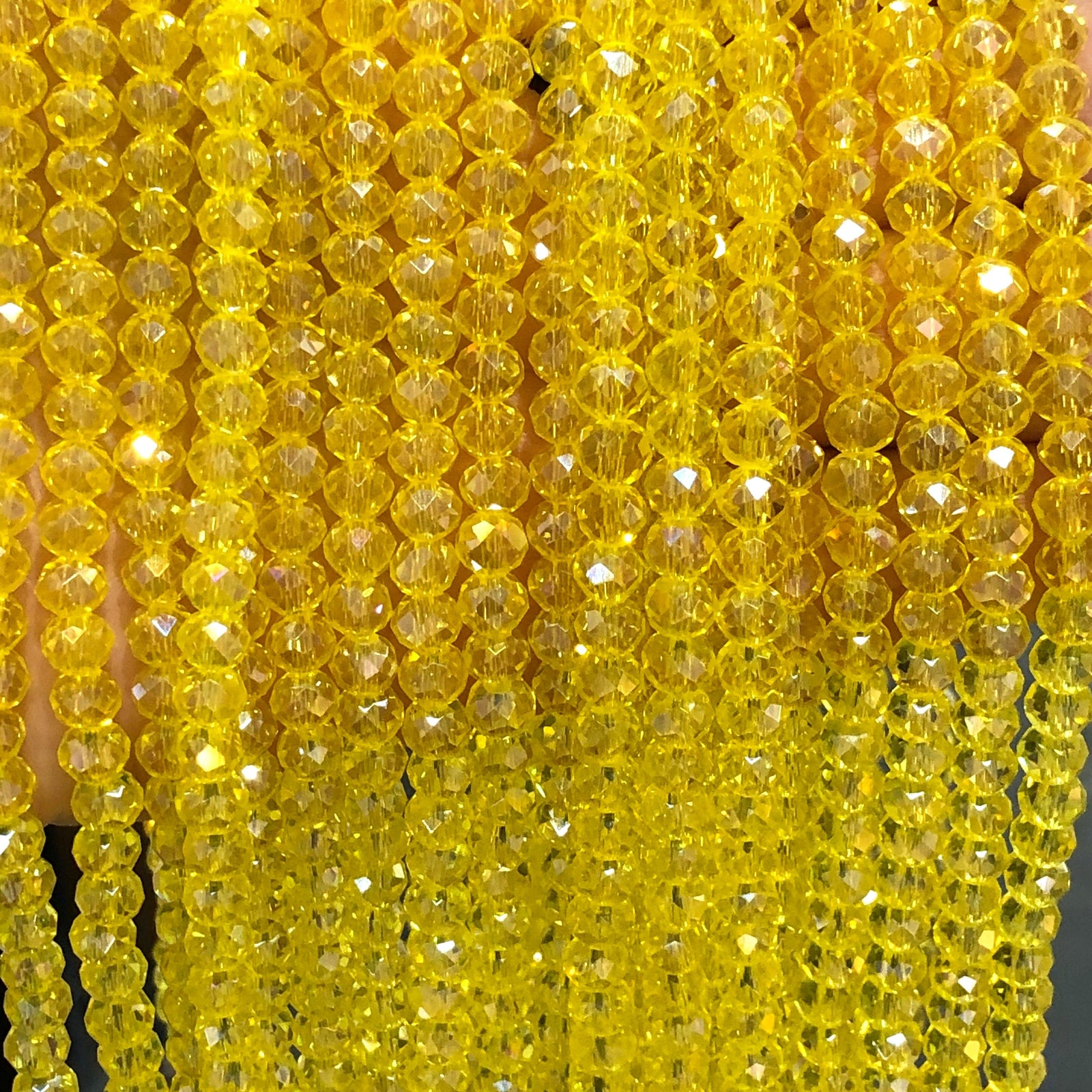 Crystal faceted rondelle 6mm Beads, PBC6C23