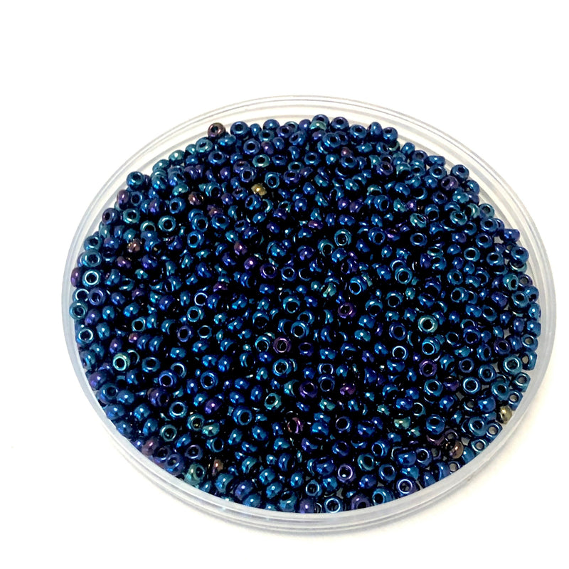 Preciosa Seed Beads 8/0 Rocailles-Round Hole-20 Gr, 59135 Blue Iris