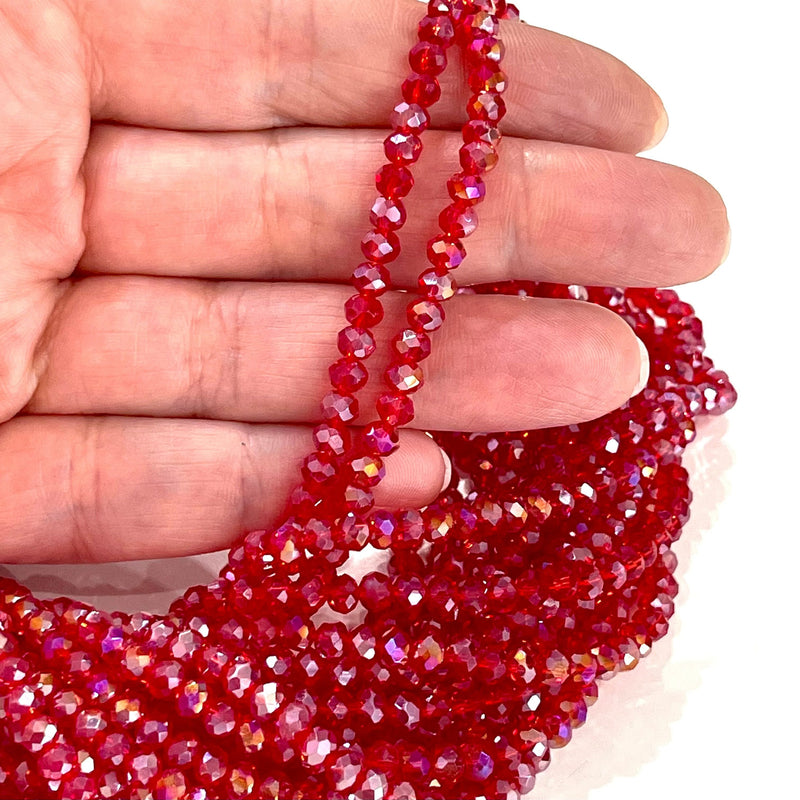 Crystal faceted rondelle 4mm Beads, PBC4C53