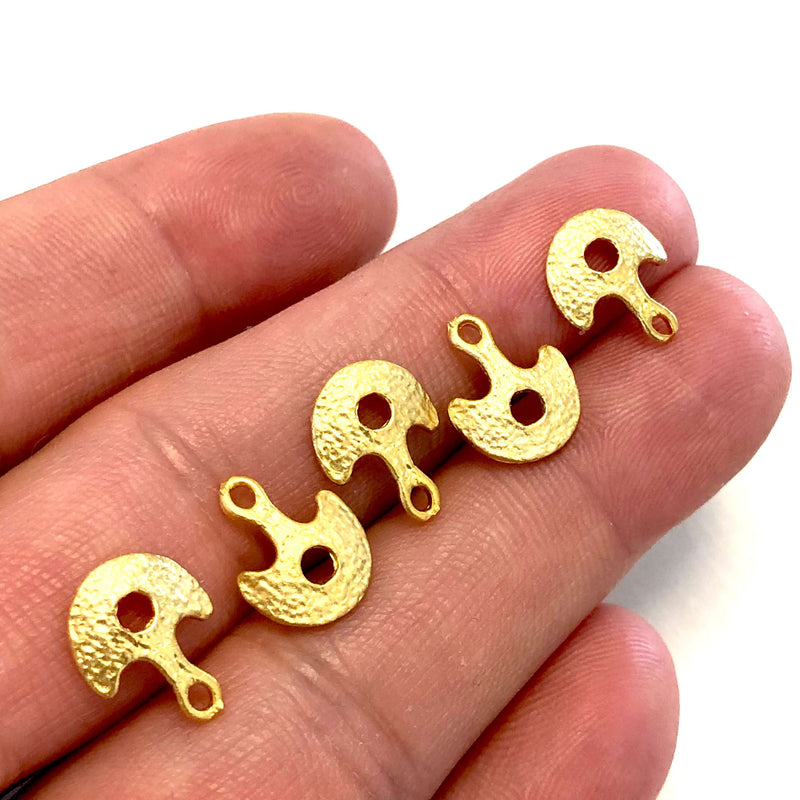 24Kt Matte Gold Plated Authentic Charms, 5 Pcs in a Pack
