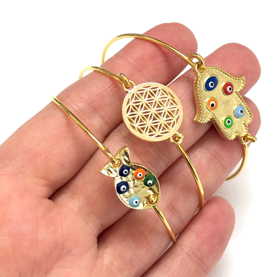 Gold Plated Bangle, Gold Bracelet Blank