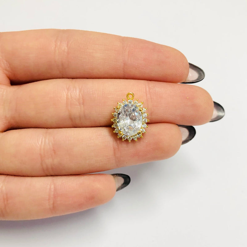 Clear Swarovski Crystal Charm