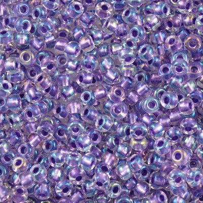 Miyuki Seed Beads 6/0  Sparkled Purple Lined Crystal 2607 £2.25