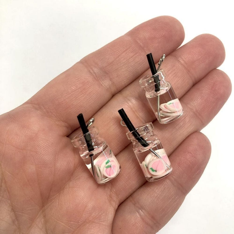 Acrylic Jam Jar Cocktail Charms, 3 pcs in a pack