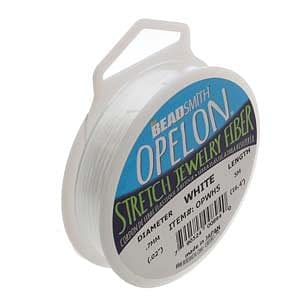 Bestes Stretchband für Perlenarmbänder – Opelon 0,7 mm Weiß – 25 m