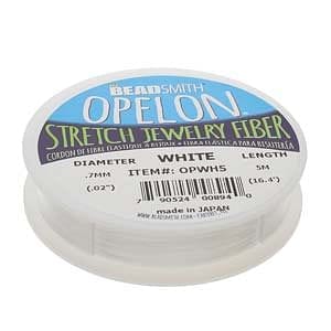 Best Stretch Cord for Bead Bracelets - Opelon 0.7mm White-25M