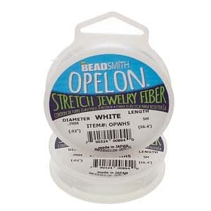 Best Stretch Cord for Bead Bracelets - Opelon 0.7mm White-5M