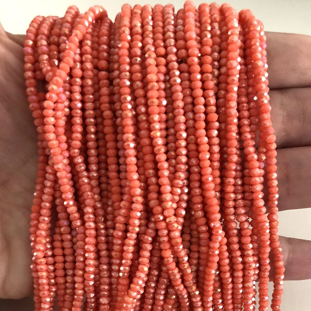 Crystal faceted rondelle 2mm Beads, PBC2C32