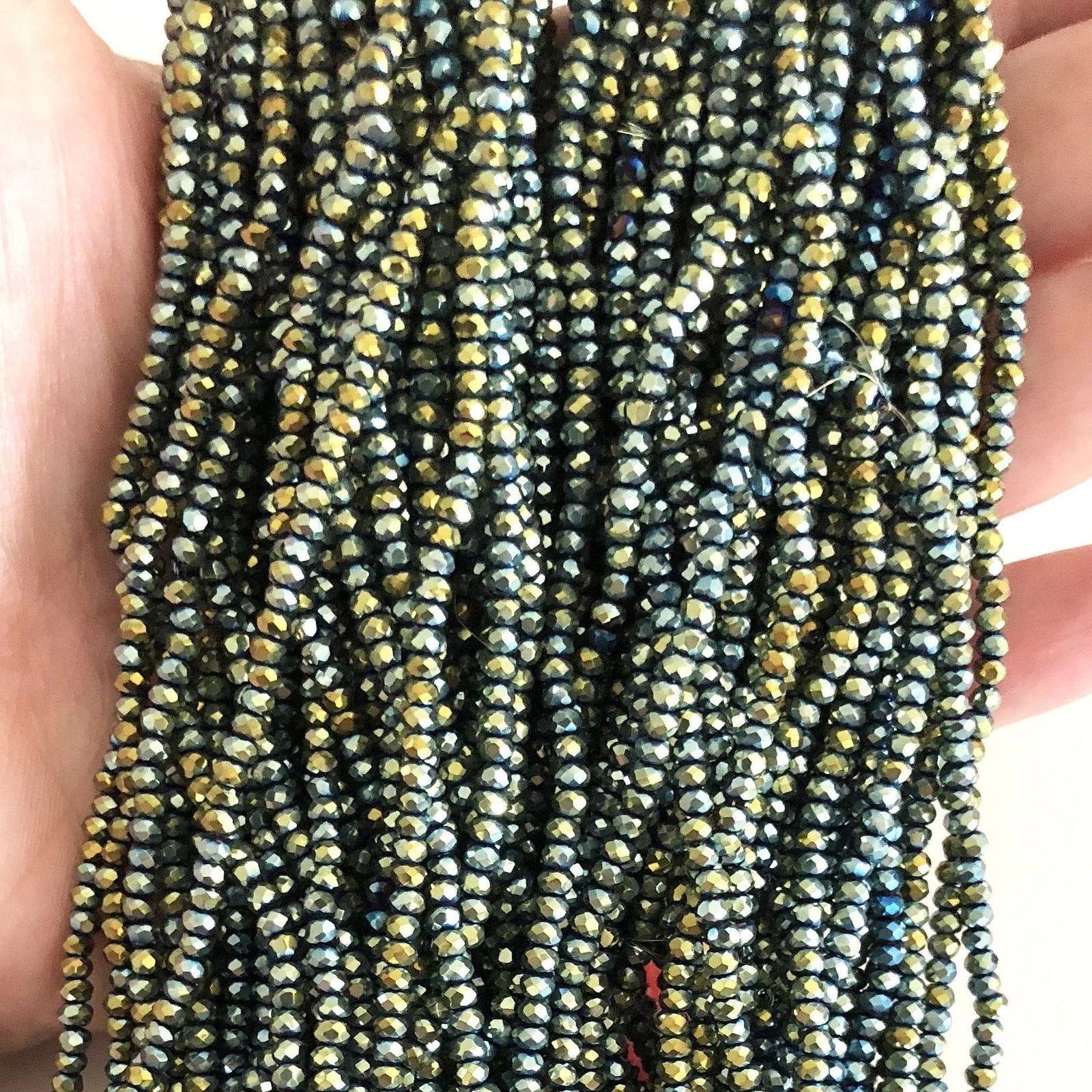 Crystal faceted rondelle 2mm Beads, PBC2C36