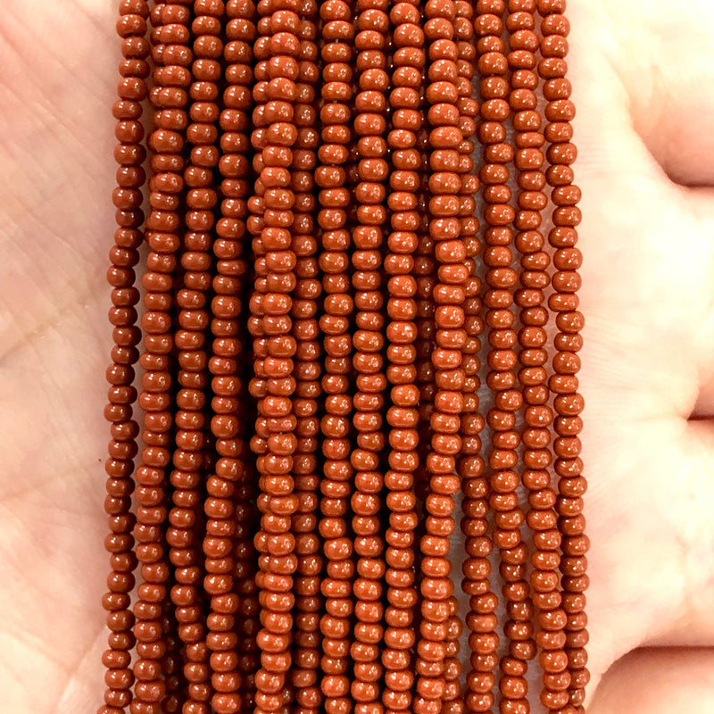 Preciosa Seed Beads 11/0 13600 Opaque Brown Tango-PRCS11/0-43