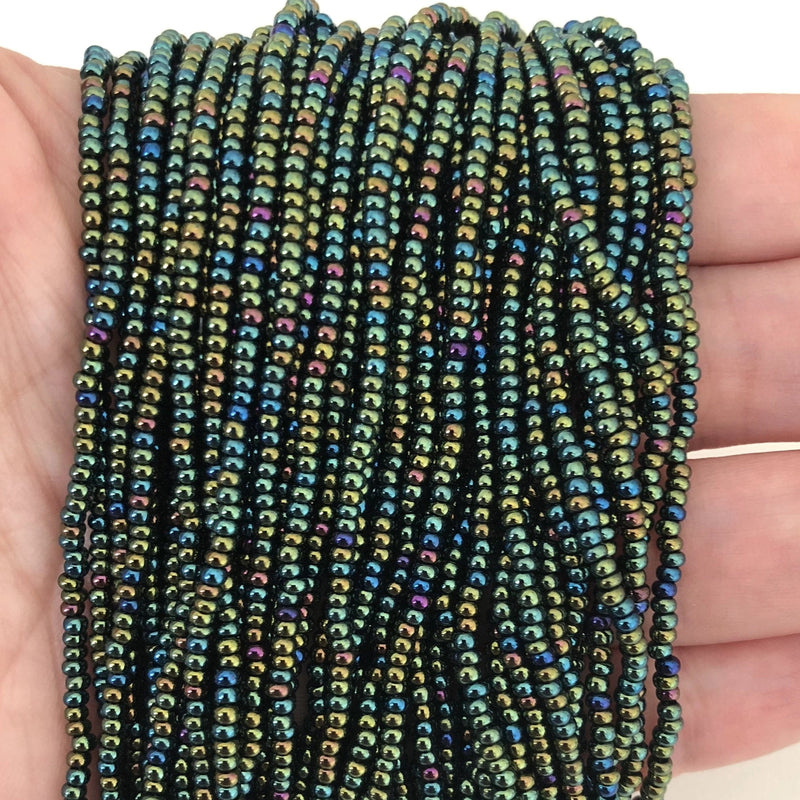 Preciosa  Seed Beads 11/0 59155 Green Iris PRCS11/0-78,