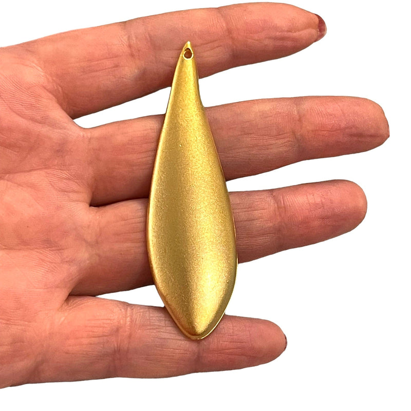 24Kt Matte Gold Plated Large Authentic Pendant