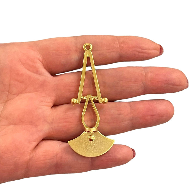 24Kt Matte Gold Plated Authentic Dangle Charm