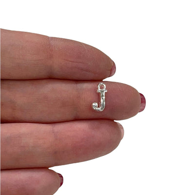 Silver Plated Brass Initial Charms