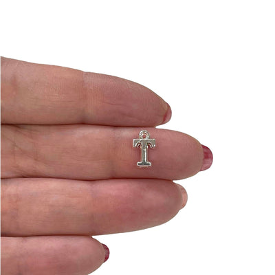 Silver Plated Brass Initial Charms