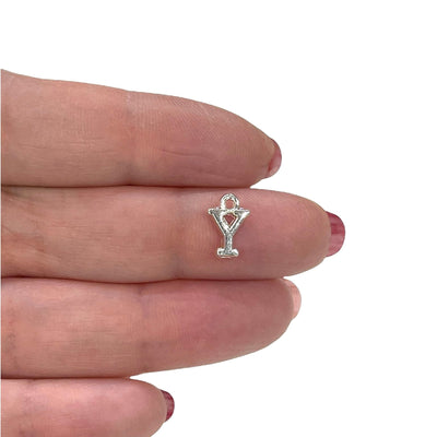 Silver Plated Brass Initial Charms