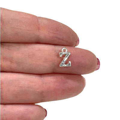 Silver Plated Brass Initial Charms