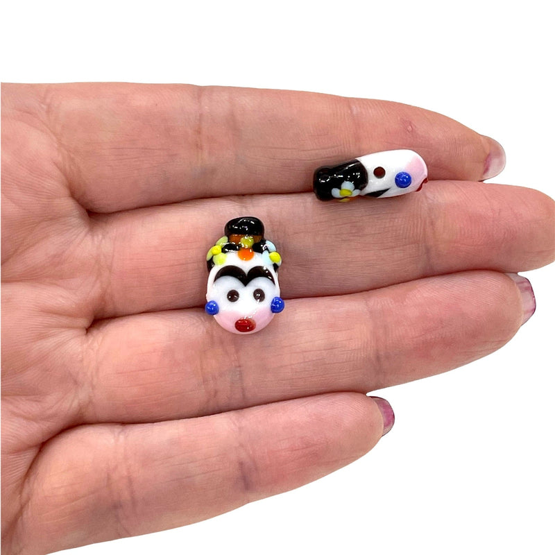 Hand Made Murano Glass Mexican Lady Artist Charm