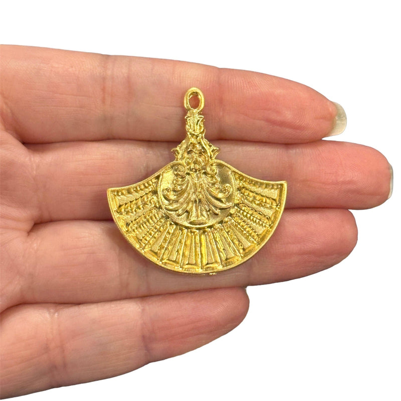 Matte Gold Plated Authentic Pendant