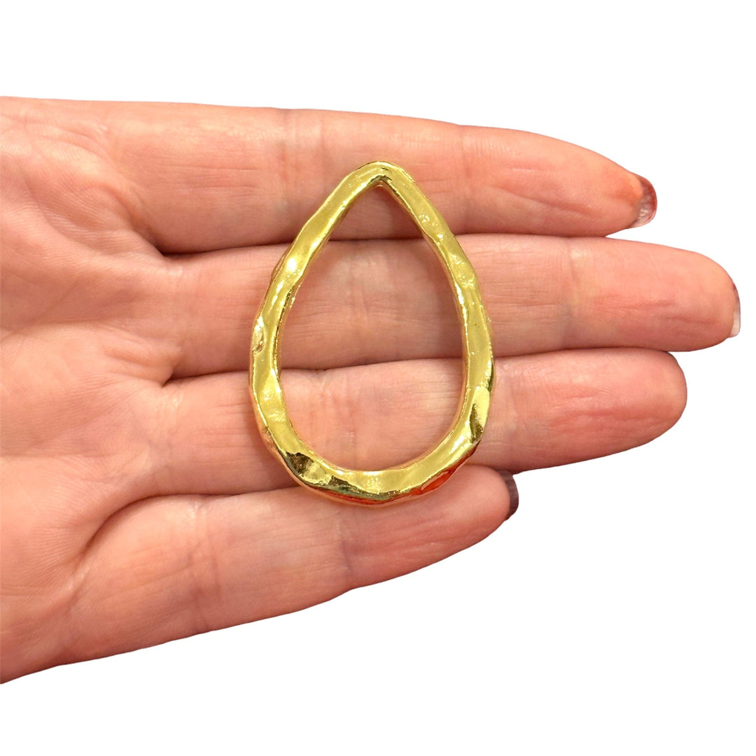 24Kt Gold Plated Large Drop Pendant
