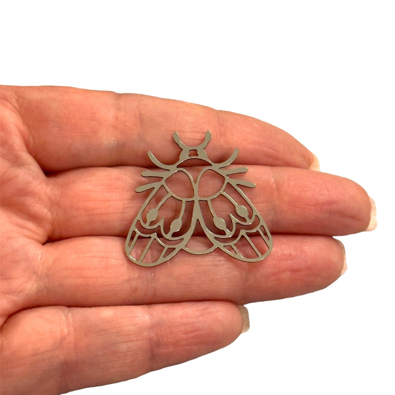 Stainless Steel Egyptian Fly Amulet Charm,Laser Cut Egyptian Fly Amulet Charm