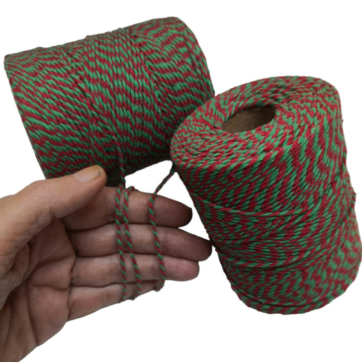Bracelet Cord, Green&amp;Red Cotton Bracelet,Jewellery Making Cord