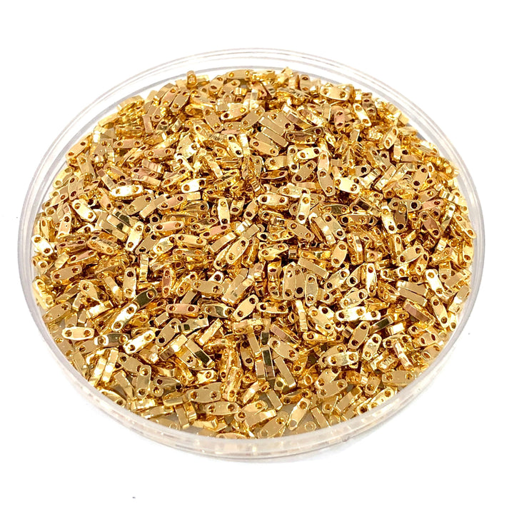 Miyuki Quarter Tila Beads 0191 24KT Gold Plated,