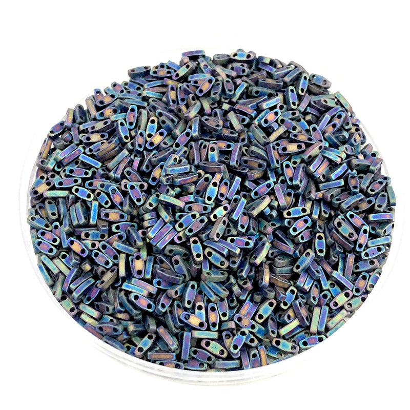 Miyuki Quarter Tila Beads 0401FR Matted Multi Iris,