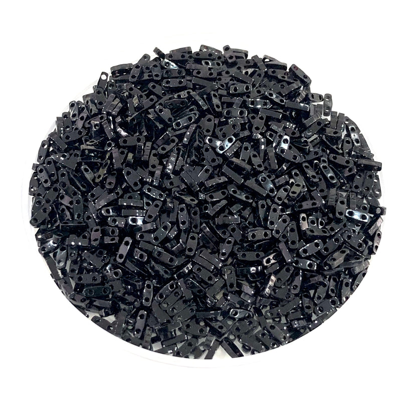 Miyuki Quarter Tila Beads 0401 Black,