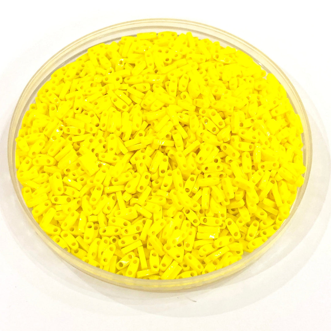 Miyuki Quarter Tila Beads 0404 Opaque Yellow,
