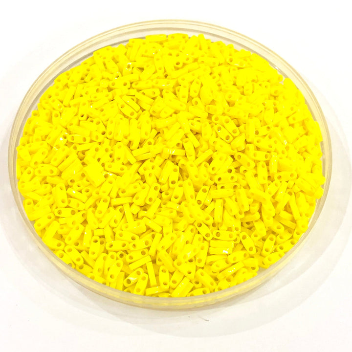 Miyuki Quarter Tila Beads 0404 Opaque Yellow,