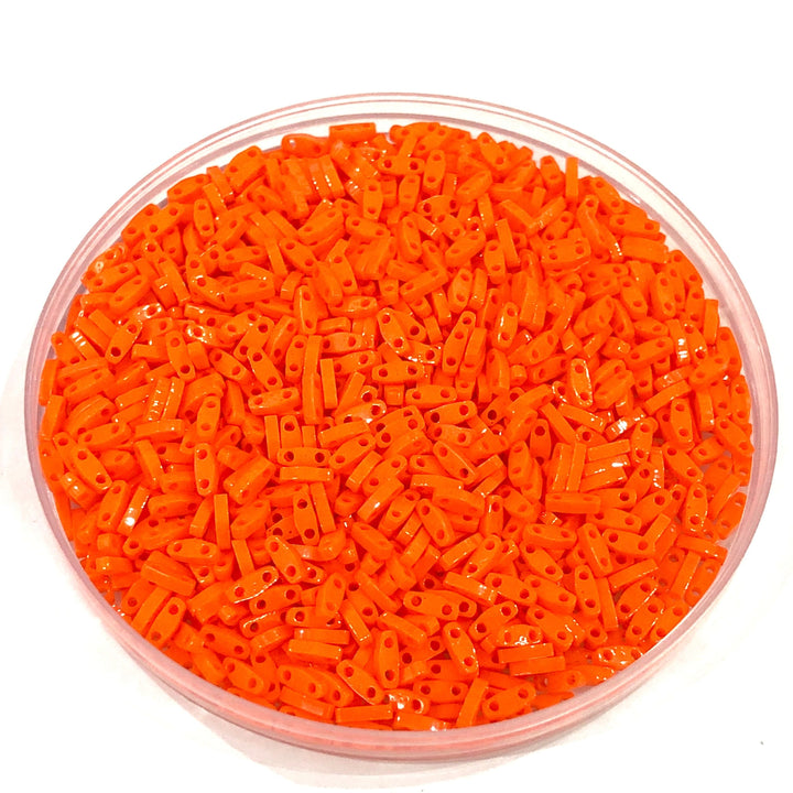 Miyuki Quarter Tila Beads 0406 Opaque Orange,