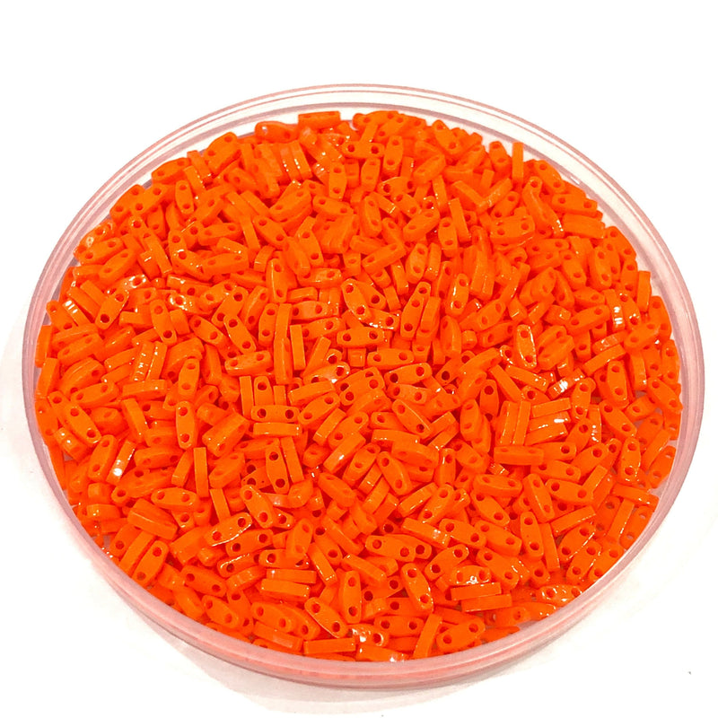 Miyuki Quarter Tila Beads 0406  Opaque Orange,