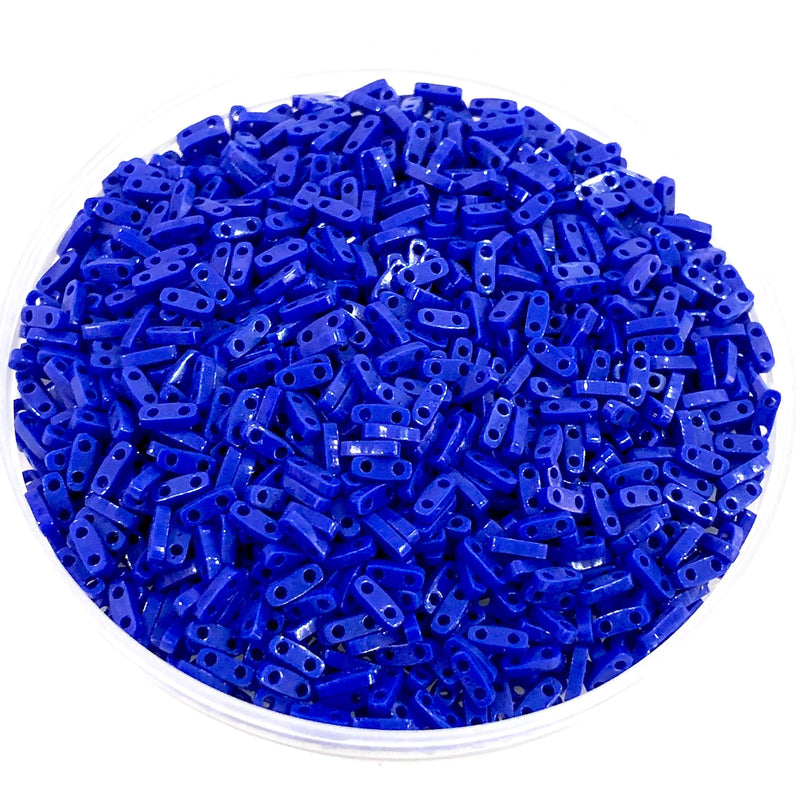 Miyuki Quarter Tila Beads 0414  Opaque Cobalt,