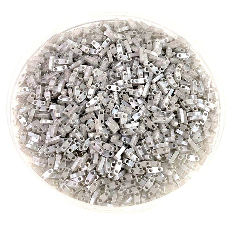 Miyuki Quarter Tila Beads 0526 Silbergrau Ceylon,