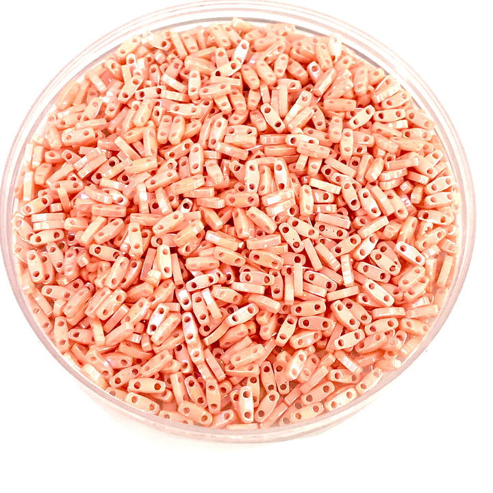 Miyuki Quarter Tila Beads 0596 Opaque Salmon Luster,