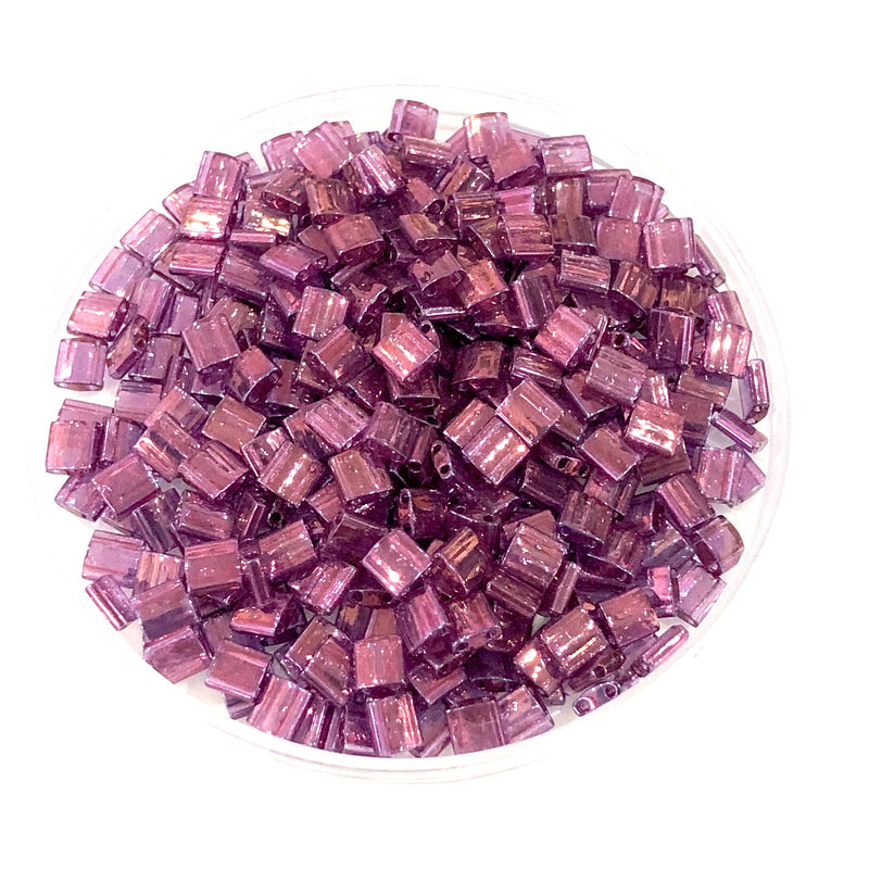 Miyuki Tila Beads TL0316  Light Amethyst Gold Luster,