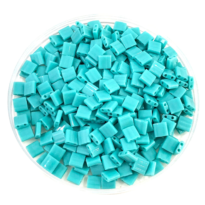 Miyuki Tila Beads TL0412 Opaque Turquoise Green,