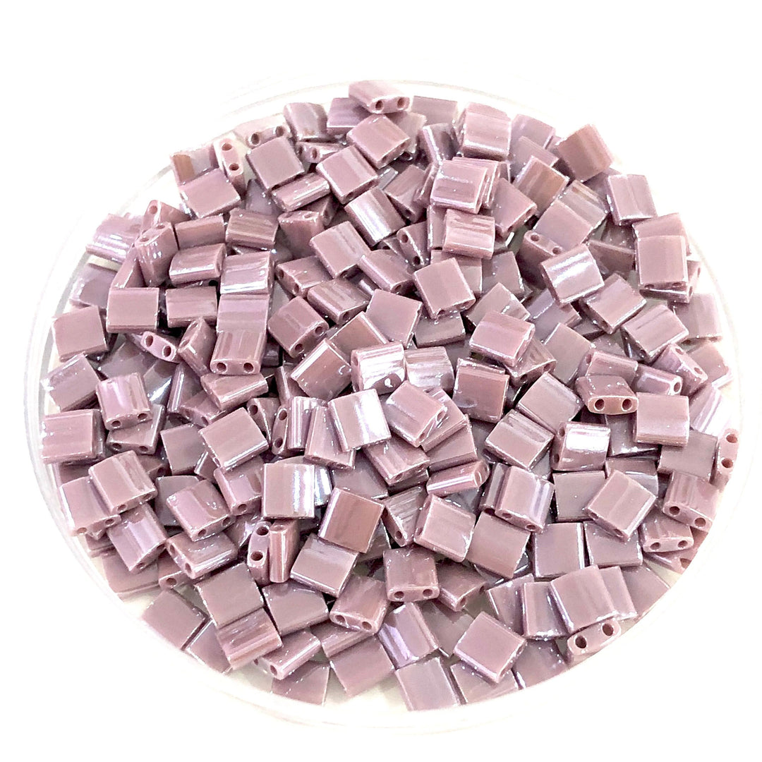 Miyuki Tila Beads TL0437 Opaque Mauve Luster,