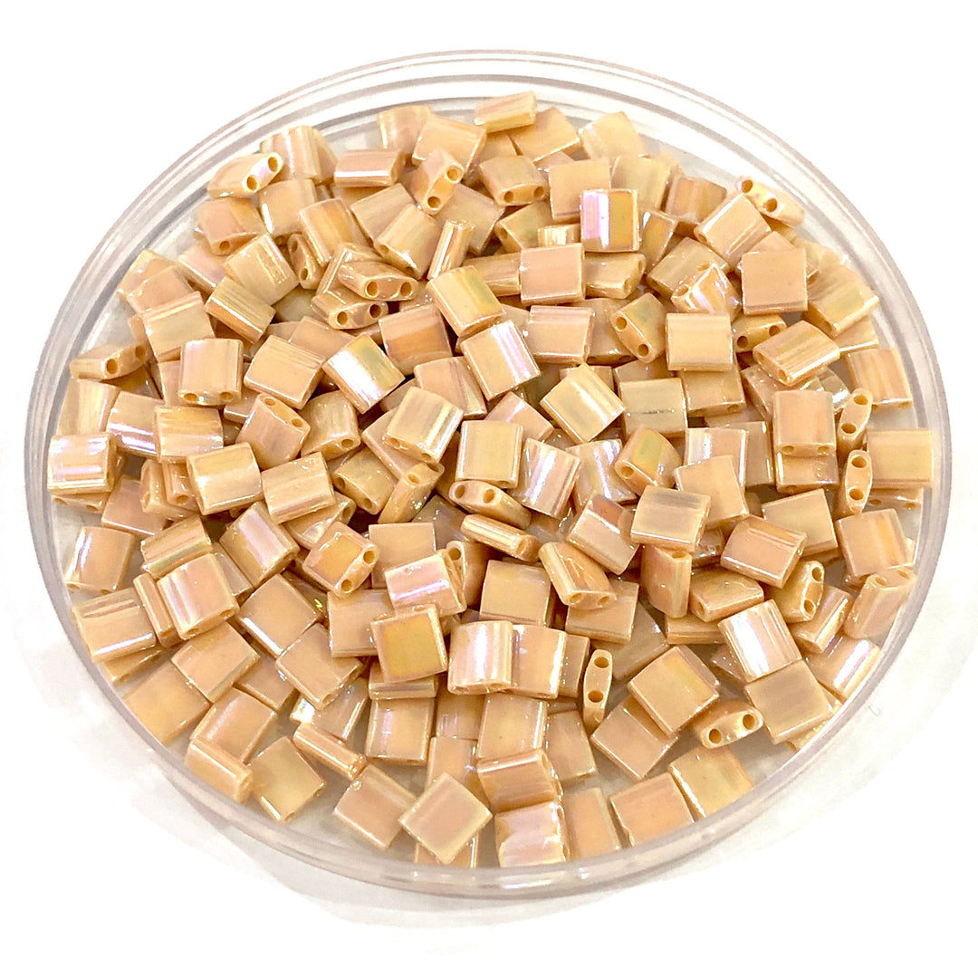 Miyuki Tila Beads TL0488 Opaque Pear AB,
