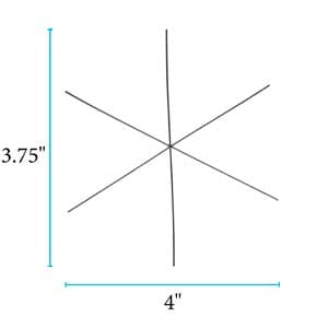 Ensemble de forme de fil d'ornement de flocon de neige de Noël 9 "-23 cm, kit de bricolage de décoration de Noël