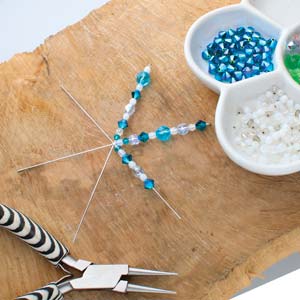 Christmas Snowflake Ornament Wire Form Set Assorted Pack of 3.75''-4.5''-6"-9.5-11.5-15cm,Christmas Decoration DIY Kit