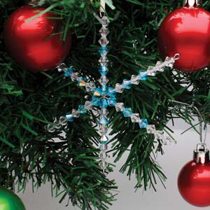 Christmas Snowflake Ornament Wire Form Set Assorted Pack of 3.75&
