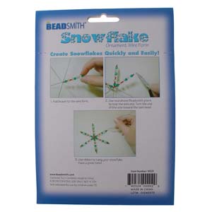 Christmas Snowflake Ornament Wire Form Set Assorted Pack of 3.75&
