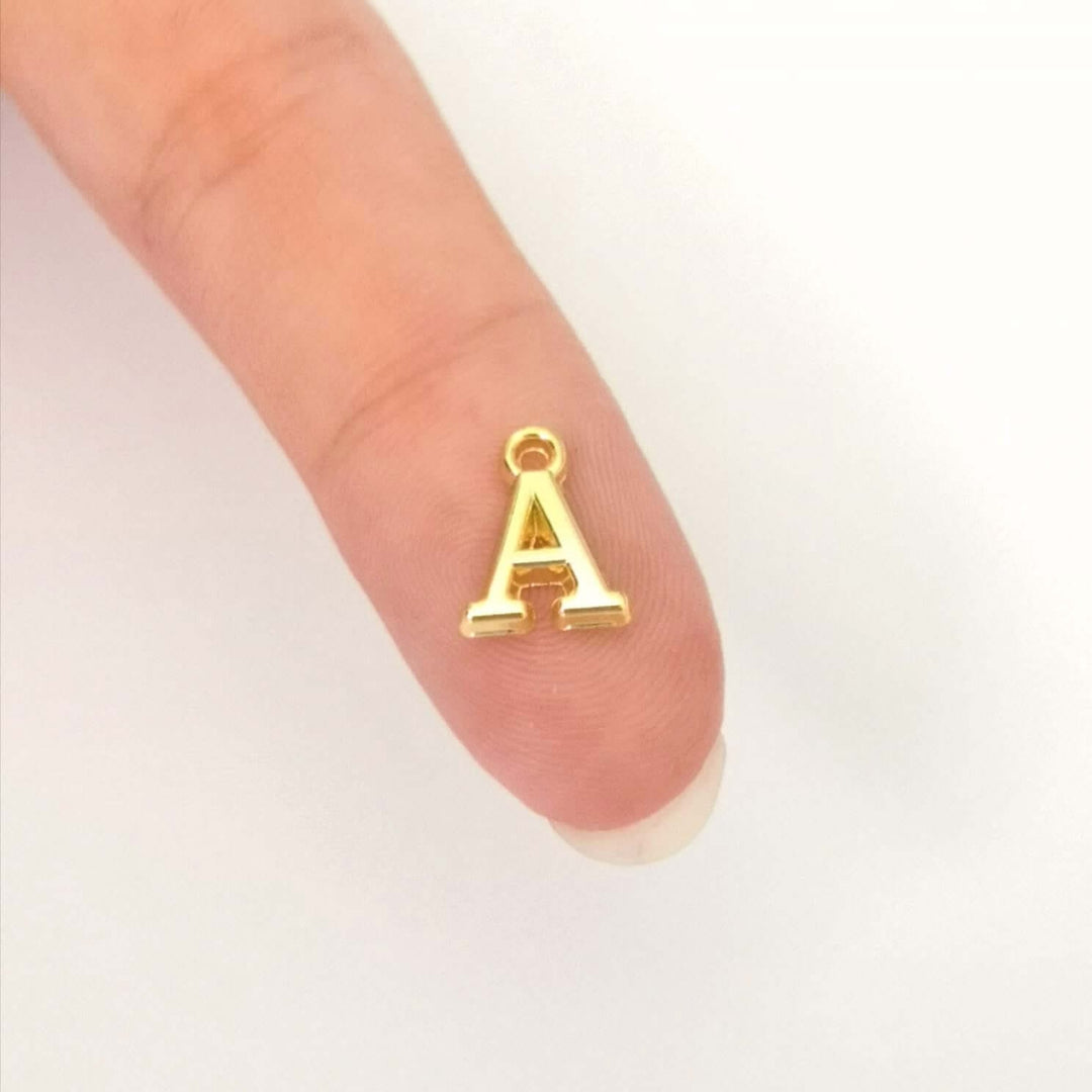 24Kt Gold Plated Brass Initial Charms